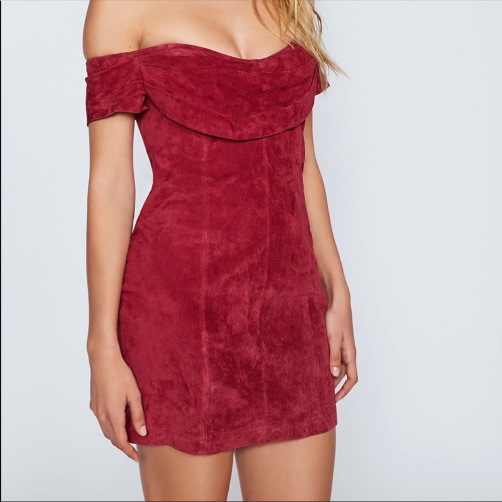 Free People Maria Suede Bodycon Dress